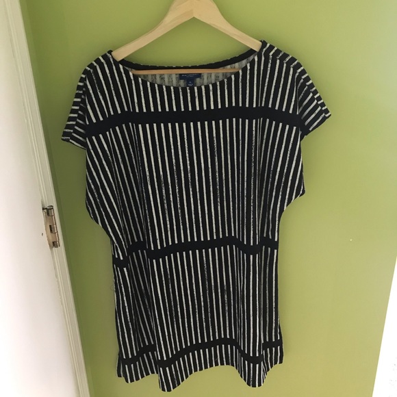 Black and White Striped Dress - Picture 1 of 2